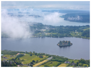 Lake Campbell from Mount Erie, Fidalgo Island, Washington State, Spring 2016