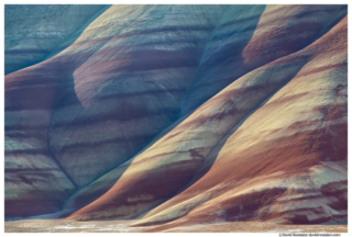 Painted Hills and Shadows, Painted Hills of Oregon, Painted Hills National Monument, Mitchell, Oregon, Fall 2016