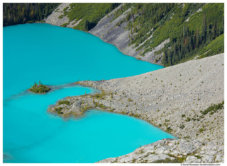 Island in Upper Joffre Lake, British Columbia, Canada, Summer 2016