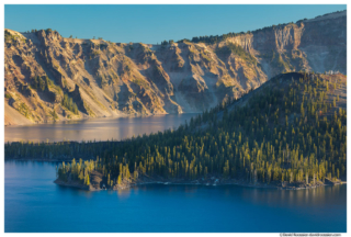 Wizard Island and North Rim, Crater Lake National Park, Oregon