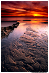 Little Pigeon Creek Sunset, Lake Michigan, Ottawa County, Michigan