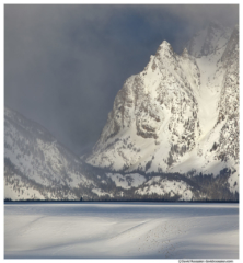 Elephant Peak, Clearing Winter Storm, Snake River Overlook, Grand Tetons National Park, Wyoming, Winter 2014