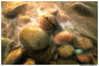 Cobblestones and Wash, Otter Cliff Beach, Acadia National Park, Maine