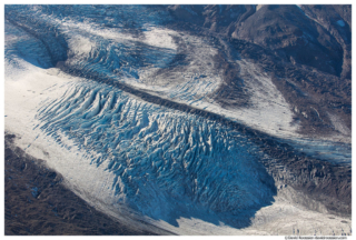 Shadow on Carbon Glacier From Burroughs Mountain, Mount Rainier National Park, Washington State