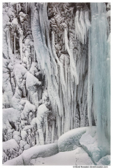 Icicles, Franklin Falls, South Fork Snoqualmie River at the Pass, Washington State