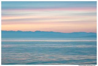 Twilight, Strait Of Juan de Fuca, Salish Sea, Washington State