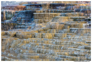 Mound Terrace Steps, Mammoth Hot Springs, Yellowstone National Park, Wyoming