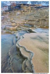 Mound Terrace Pools, Mammoth Hot Springs, Yellowstone National Park, Wyoming